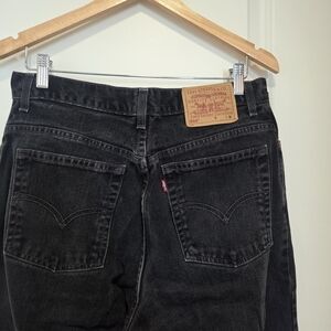 Vintage Levi's 550 Women's Black Jeans Size 16